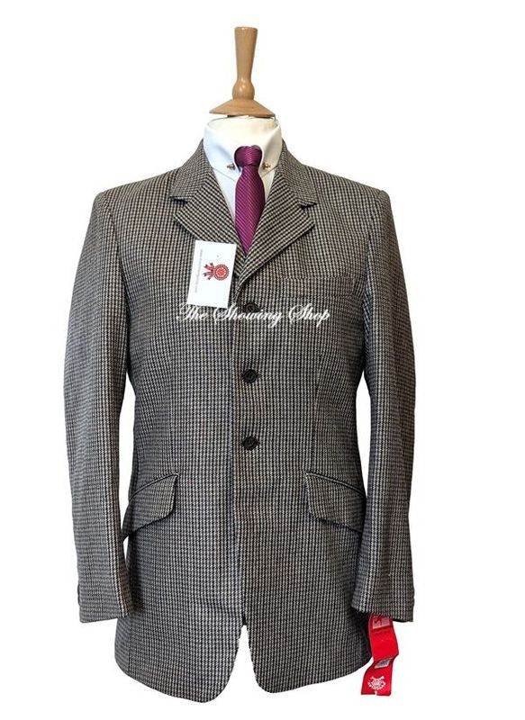 BRAND NEW MENS/BOYS MEARS WESSEX HOUNDSTOOTH CHECK TWEED JACKET SIZE 38