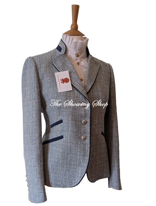bARILOCHE BLUE TWEED JACKET SIZE 12