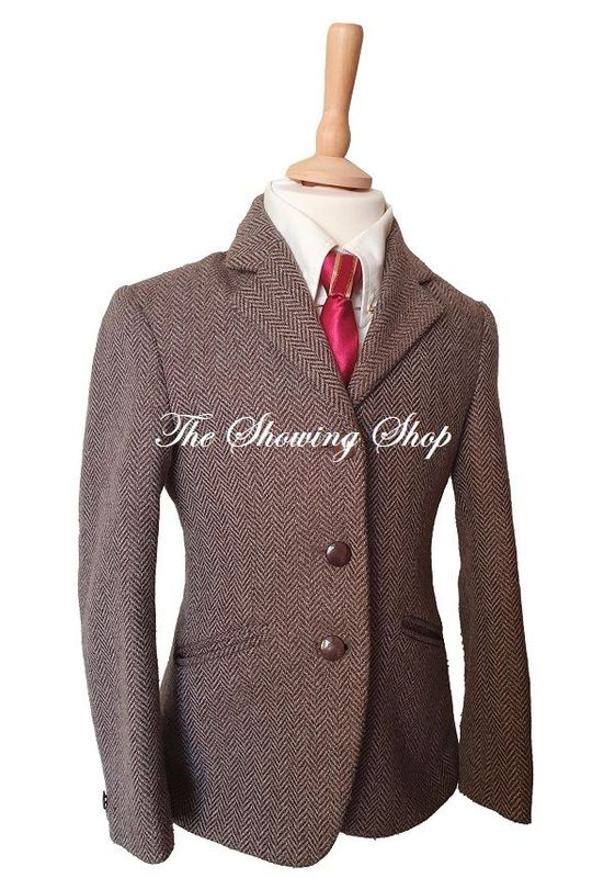 CHILDS MEARS UNISEX BROWN TWEED JACKET SIZE 28