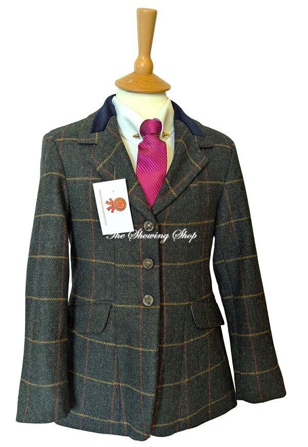 CHILDS FIREFOOT FEWSTON GREEN TWEED JACKET SIZE 28