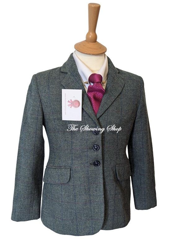 CHILDS TAGG RICHMOND GREEN TWEED JACKET SIZE 28