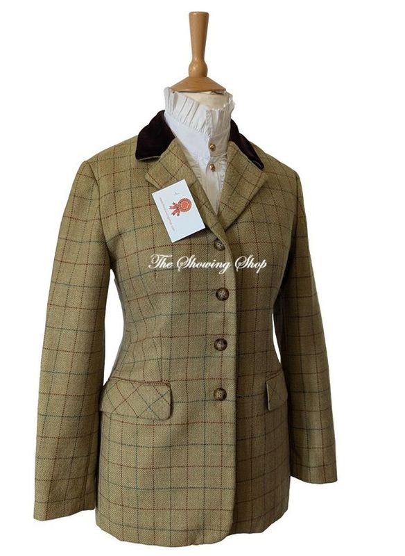 LADIES ELIZABETH ASCOT MUSTARD TWEED JACKET SIZE 12