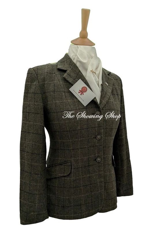 MAIDS CALDENE SOUTHWOLD GREEN TWEED JACKET SIZE 8 (32)