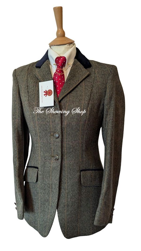 LADIES R H MEARS GREEN TWEED JACKET SIZE 10 (34)