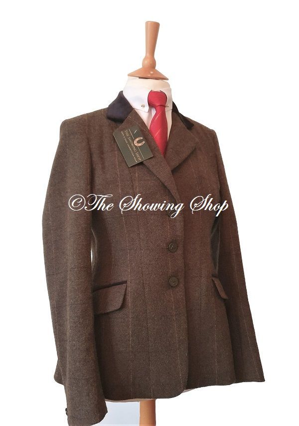 LADIES SHIRES AUBRION GREEN TWEED JACKET SIZE 18 (42)
