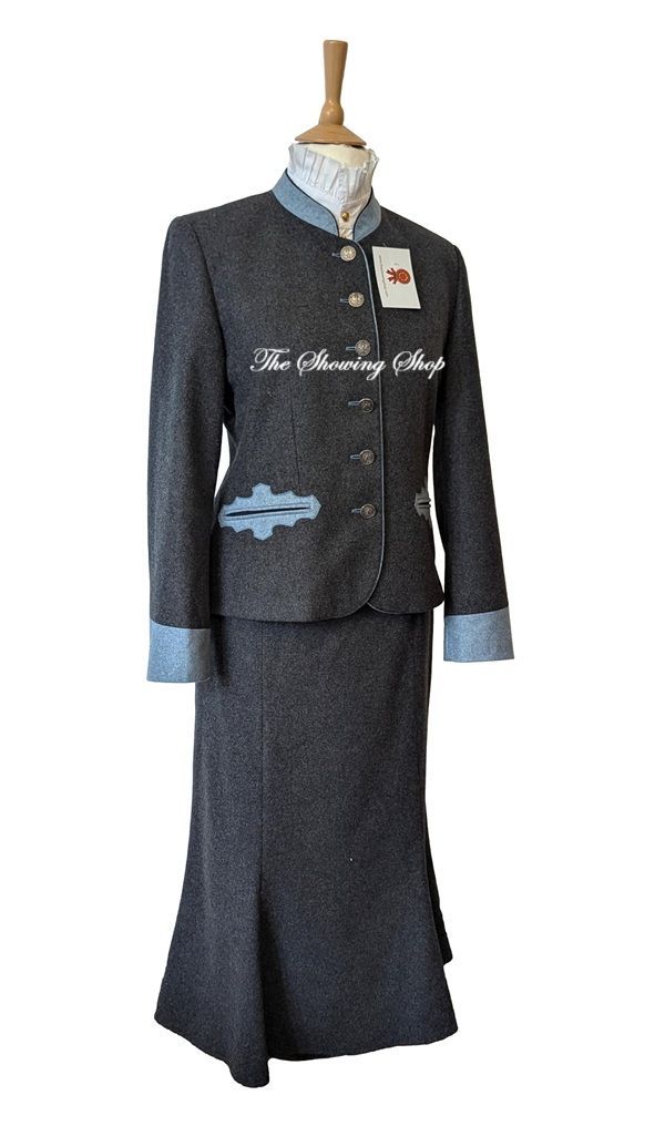 LEADERS GREY & BABY BLUE WOOL OUTFIT SIZE 12 LEADERS GREY & BABY BLUE WOOL OUTFIT SIZE 12