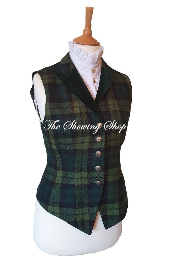 LADIES TARTAN WAISTCOAT SIZE 12 LADIES TARTAN WAISTCOAT SIZE 12