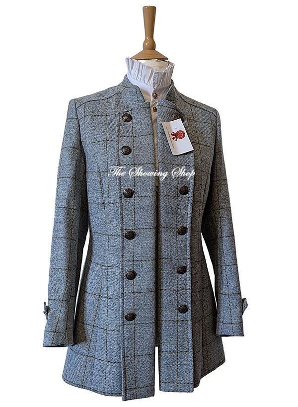 LADIES BEAVER OF BOLTON BABY BLUE TWEED PIRATE COAT SIZE 10-12 LADIES BEAVER OF BOLTON BABY BLUE TWEED PIRATE COAT SIZE 10-12