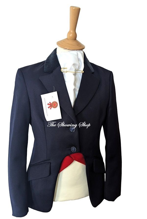 GIRLS MEARS NAVY WOOL CUTAWAY JACKETS SIZE 30 GIRLS MEARS NAVY WOOL CUTAWAY JACKETS SIZE 30