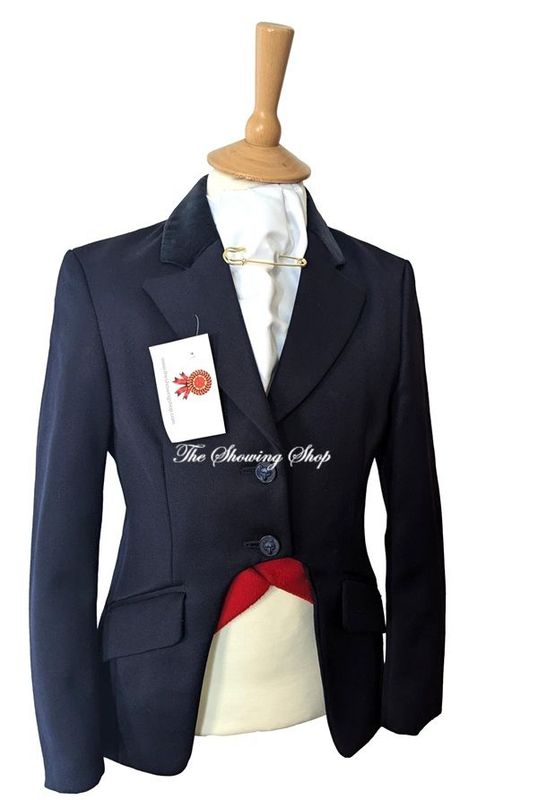 GIRLS MEARS NAVY WOOL CUTAWAY JACKETS SIZE 30