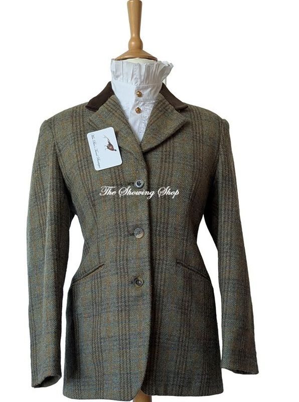 LADIES BERTIE WOOSTER GREEN TWEED JACKET SIZE 14