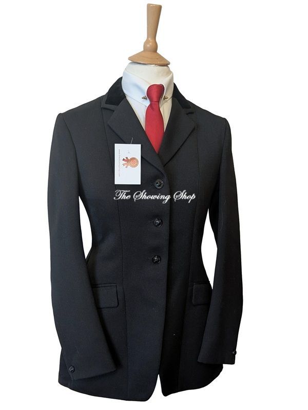 LADIES FOXLEY BLACK WOOL JACKET SIZE 14 (38) LADIES FOXLEY BLACK WOOL JACKET SIZE 14 (38)