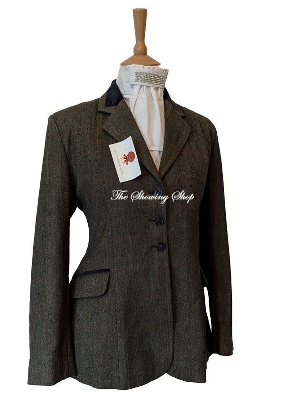 LADIES TAGG SPIRIT ROSS GREEN TWEED SHOWING JACKET SIZE 10 (34)