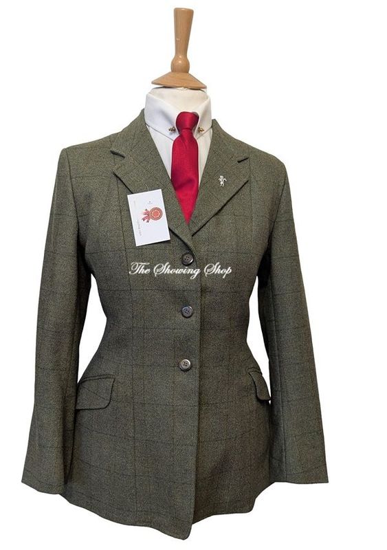 LADIES CALDENE GATCOMBE GREEN TWEED JACKET SIZE 14 (38)