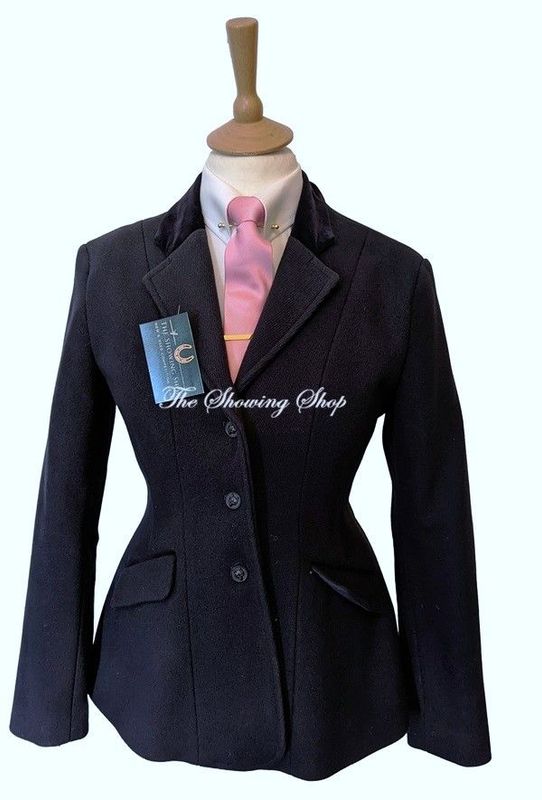 IMMACULATE LADIES EQUETECH KIMBLE NAVY WOOL JACKET SIZE 10 (34)