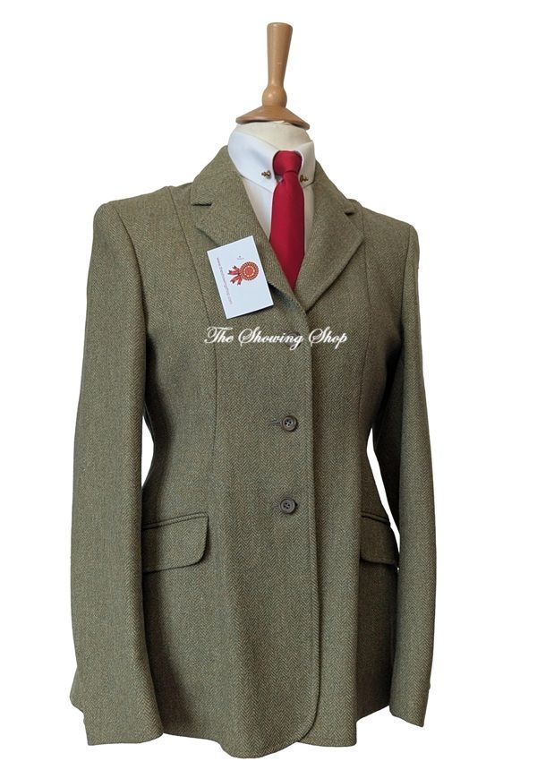 LADIES R H MEARS (LYFORD) GREEN TWEED JACKET SIZE 16 (40) LADIES R H MEARS (LYFORD) GREEN TWEED JACKET SIZE 16 (40)