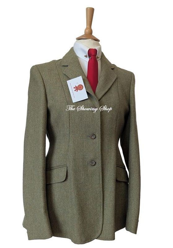 LADIES R H MEARS (LYFORD) GREEN TWEED JACKET SIZE 16 (40)