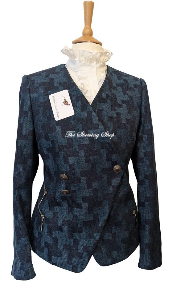 NEW LADIES COUSINS OF CHELTENHAM CHECK TWEED JACKET SIZE 14
