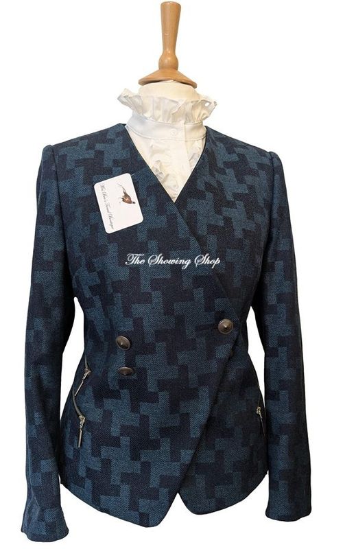 NEW LADIES COUSINS OF CHELTENHAM CHECK TWEED JACKET SIZE 14