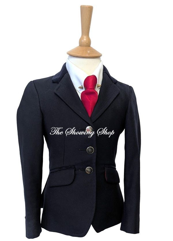 GIRLS LE BEAU CHEVAL NAVY WOOL JACKET SIZE 24