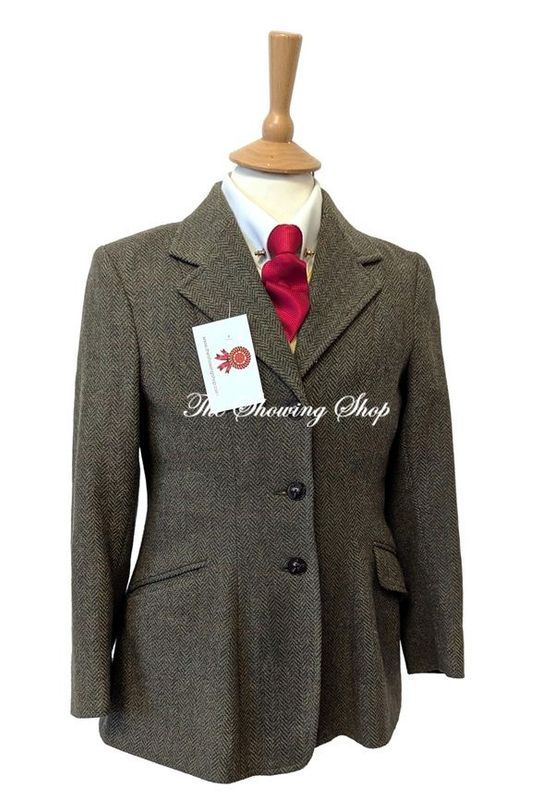 CHILDS EQUETECH GREEN TWEED JACKET SIZE 30