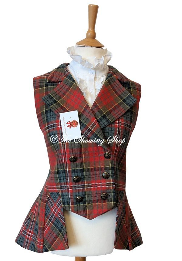 BRAND NEW GREAT SCOT LADY MARY TARTAN WAISTCOAT SIZE 18