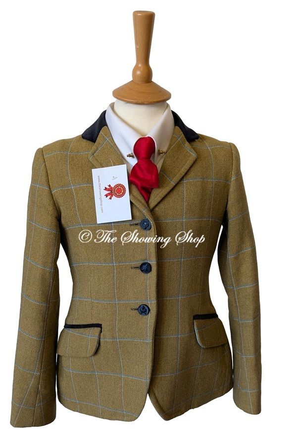 GIRLS LE BEAU CHEVAL MUSTARD TWEED JACKET SIZE 26 GIRLS LE BEAU CHEVAL MUSTARD TWEED JACKET SIZE 26