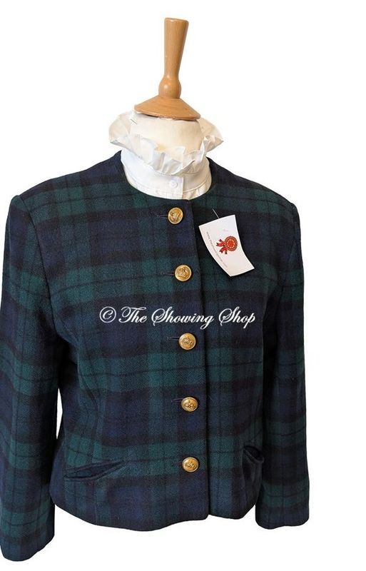 LADIES TARTAN WOOL JACKET SIZE 14