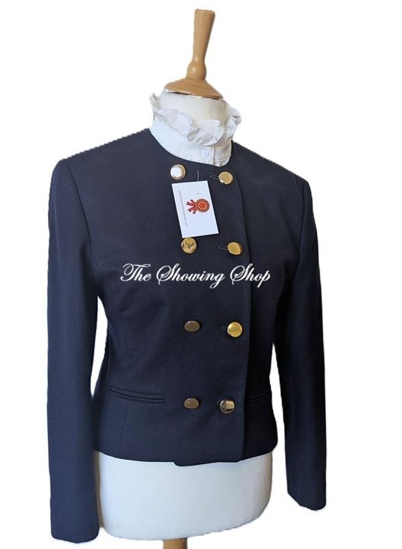 NAVY WOOL LEADERS JACKET SIZE 14