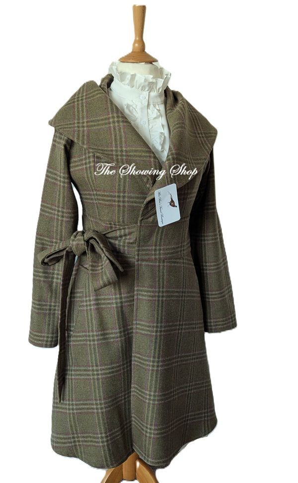 LADIES SIMILAN TWEED WRAP COAT SIZE 8-12 LADIES SIMILAN TWEED WRAP COAT SIZE 8-12