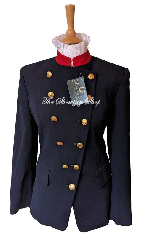 NAVY & RED WOOL LEADERS JACKET SIZE 8