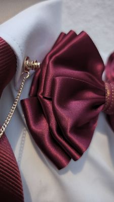 WINE & BURGUNDY BOWS