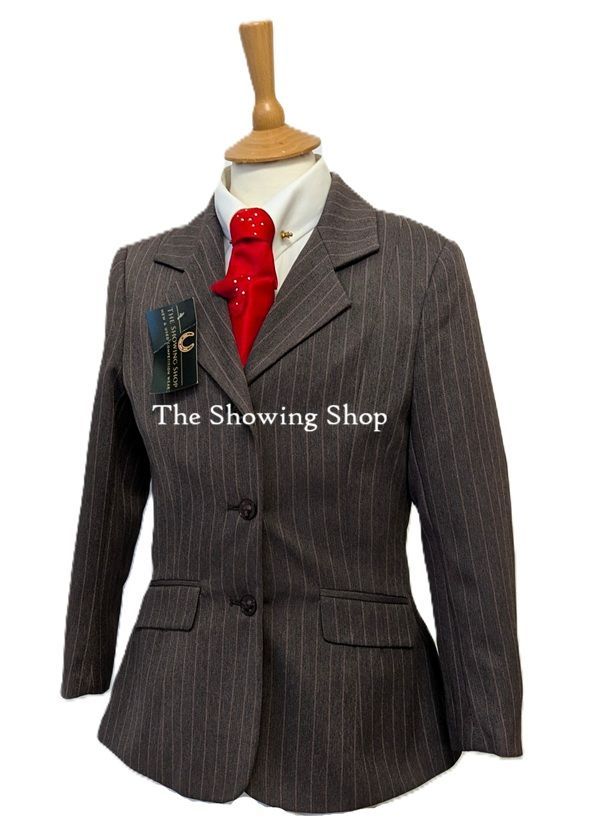 CHILS DUBLIN BROWN & PINK SHOWING JACKET SIZE 28