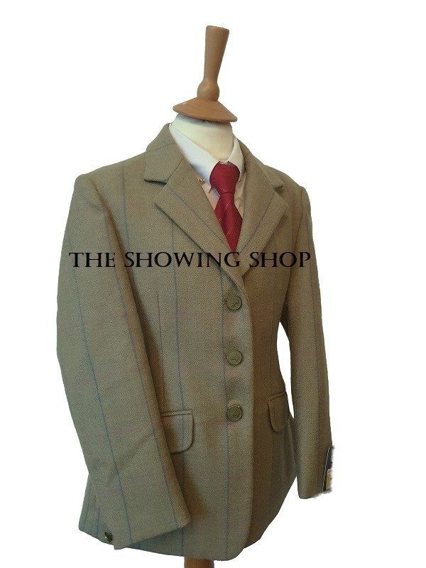 CHILDS SHIRES HUNTINGDON GREEN & PINK TWEED JACKET SIZE 28