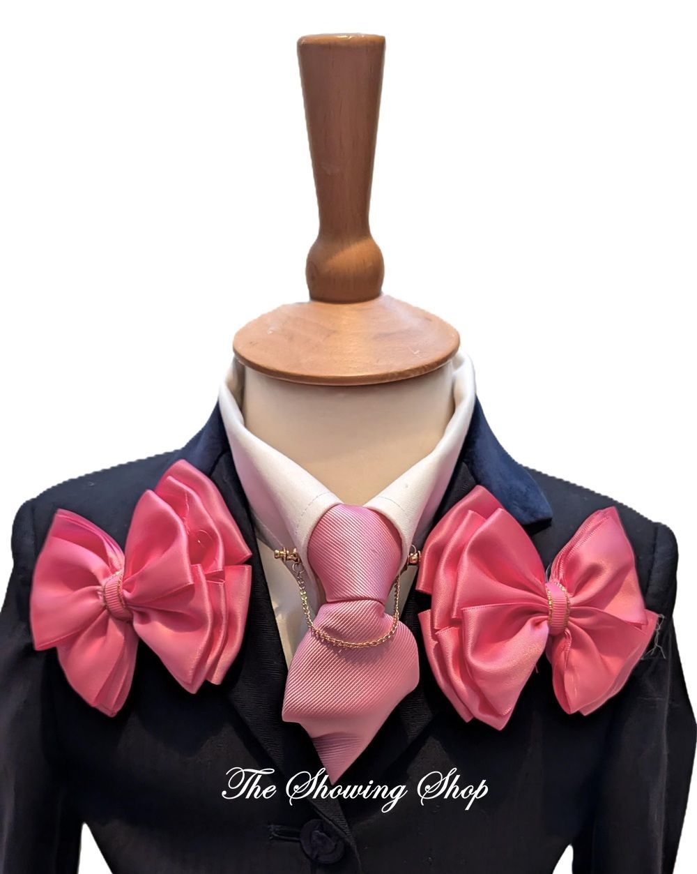 CHILDS PREMIUM BARBIE PINK SHOW BOWS & ZIP TIE SET CHILDS PREMIUM BARBIE PINK SHOW BOWS & ZIP TIE SET