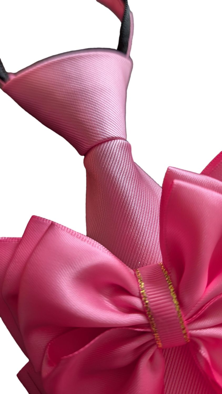CHILDS PREMIUM PINK SHOW BOWS AND ZIP TIE SET