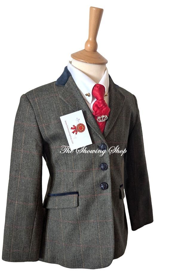 CHILDS TAGG ELF FIFE GREEN TWEED JACKET SIZE 28