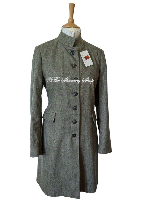 LADIES GREEN BRITISH TWEED CASHMERE 3/4 LENGTH COAT SIZE 16 LADIES GREEN BRITISH TWEED CASHMERE 3/4 LENGTH COAT SIZE 16