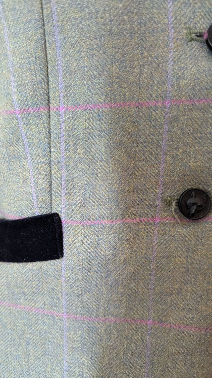 MEARS GREEN TWEED LEAD REIN OUTFIT- LEADER & CHILDS- SIZES 10 & 22 MEARS GREEN TWEED LEAD REIN OUTFIT- LEADER & CHILDS- SIZES 10 & 22