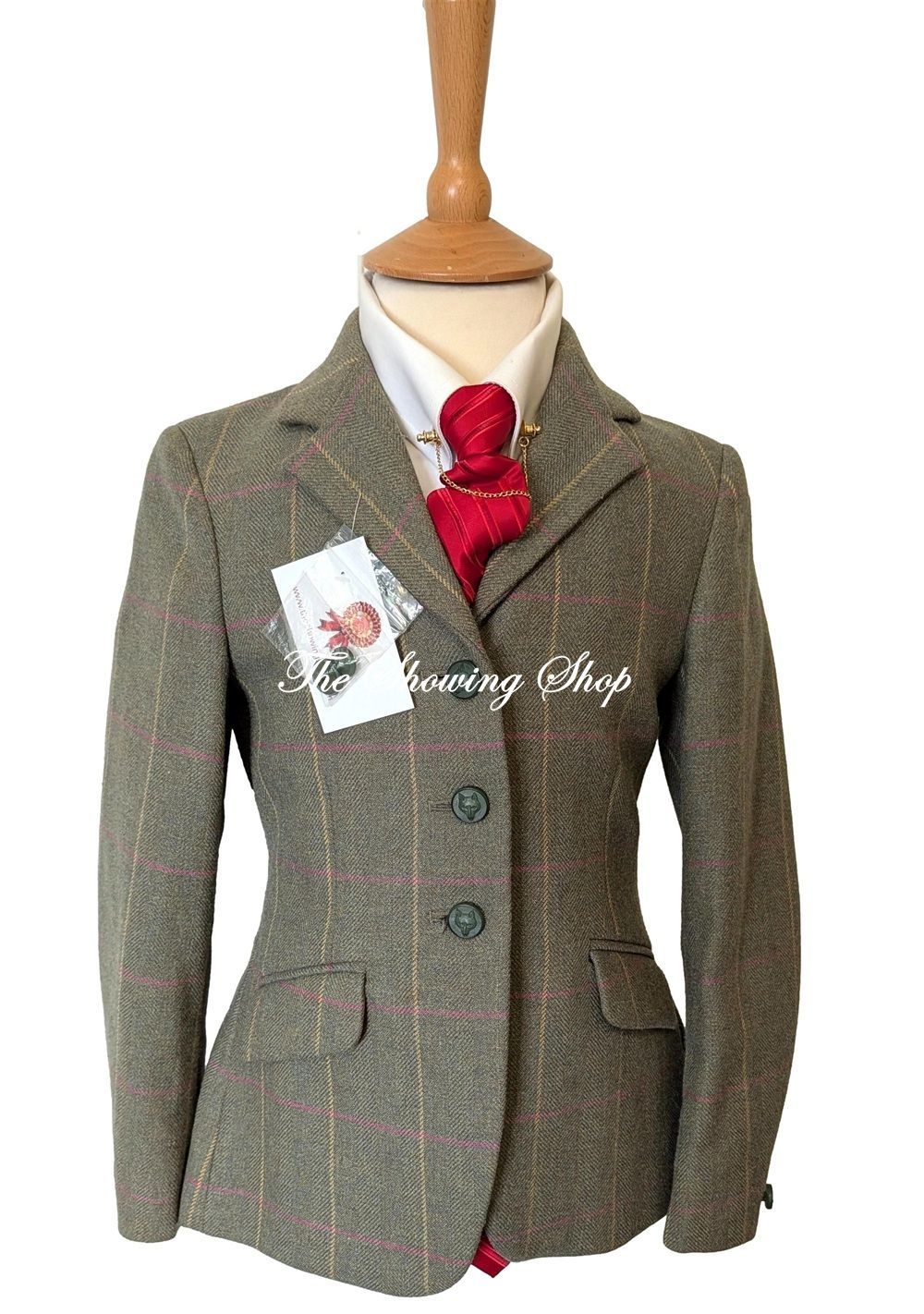 GIRLS MEARS MITTON GREEN TWEED JACKET SIZE 26 GIRLS MEARS MITTON GREEN TWEED JACKET SIZE 26