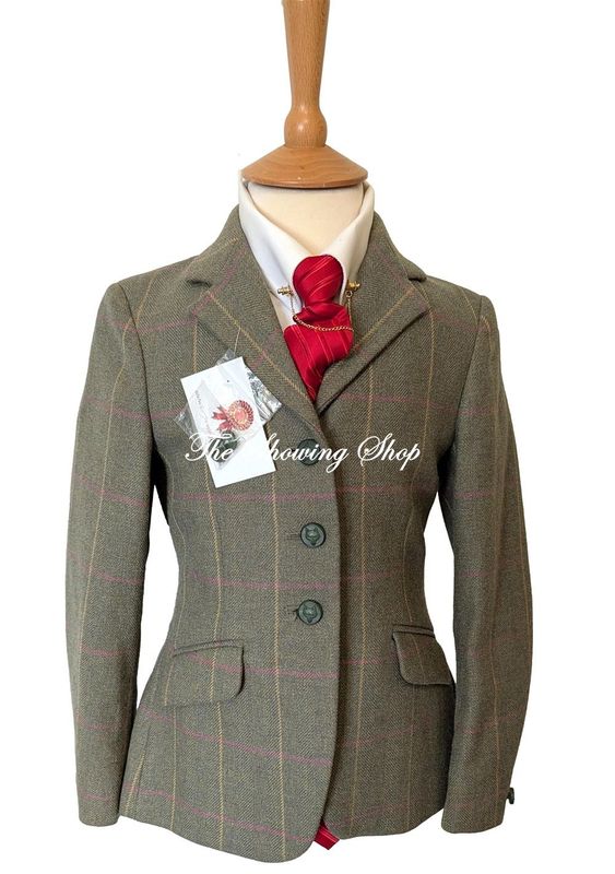 GIRLS MEARS MITTON GREEN TWEED JACKET SIZE 26