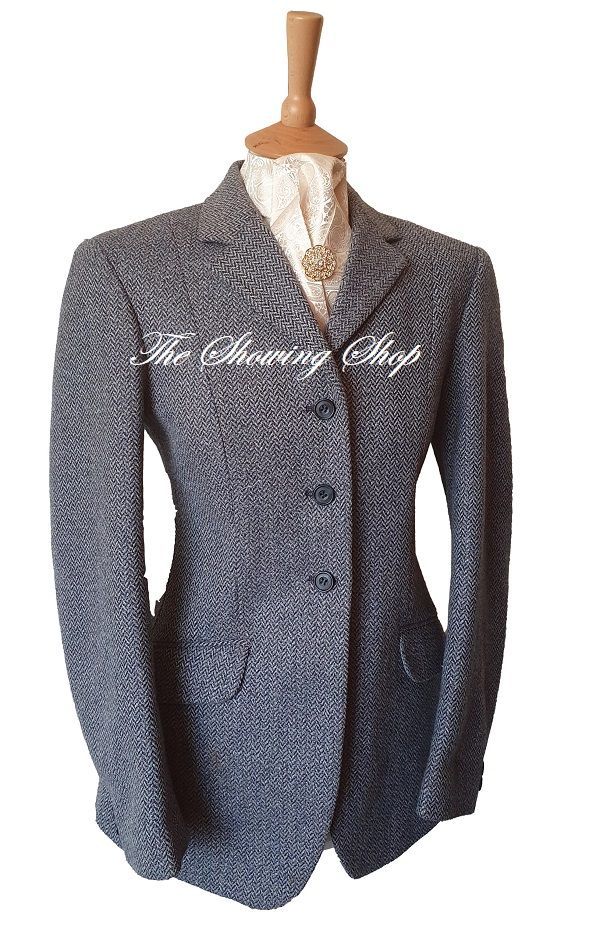 LADIES MEARS BLUE TWEED JACKET SIZE 12 (36) LADIES MEARS BLUE TWEED JACKET SIZE 12 (36)