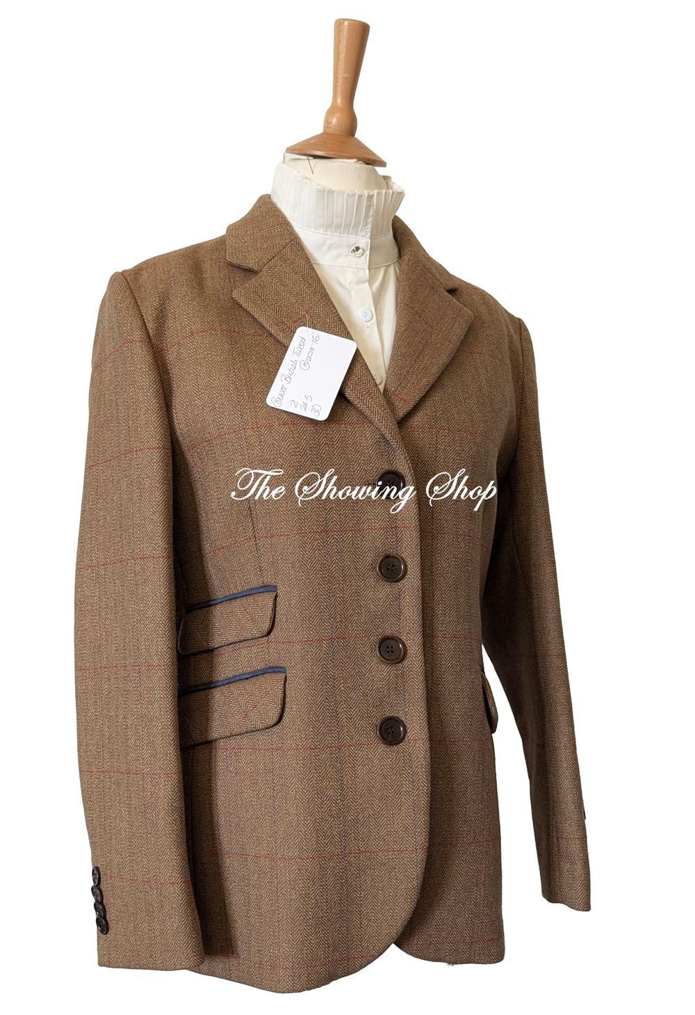 BRAND NEW LADIES BRITISH TWEED BROWN WOOL JACKET SIZE 16