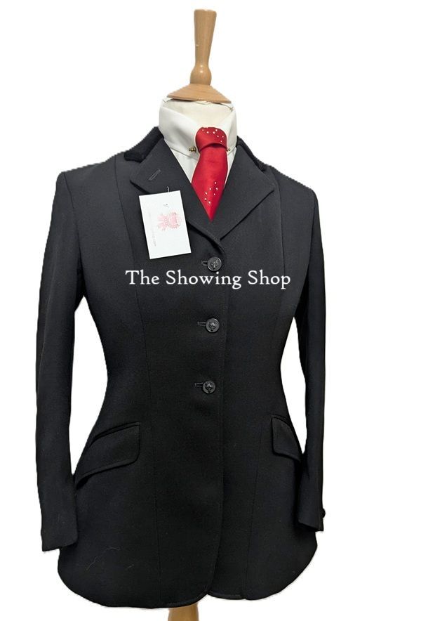 MAIDS FOXLEY BLACK WOOL BLEND JACKET SIZE 12 (36)