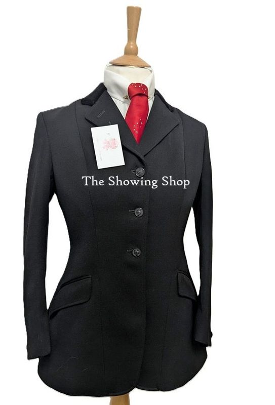 MAIDS FOXLEY BLACK WOOL BLEND JACKET SIZE 12 (36)