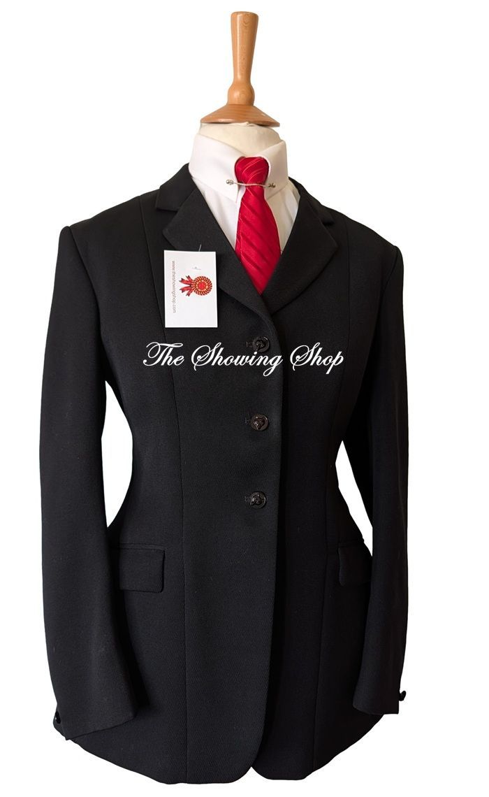 LADIES FOXLEY BLACK WOOL BLEND JACKET SIZE 18 (40)