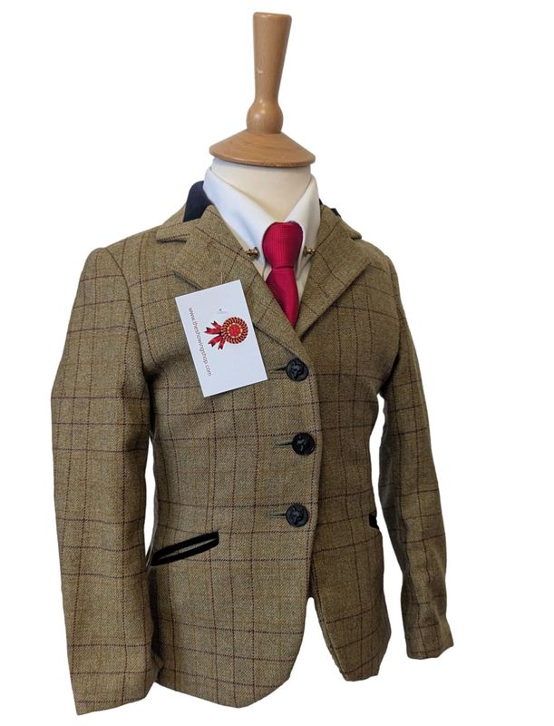 CHILDS SHOWING SELECTION BROWN TWEED JACKET SIZE 25