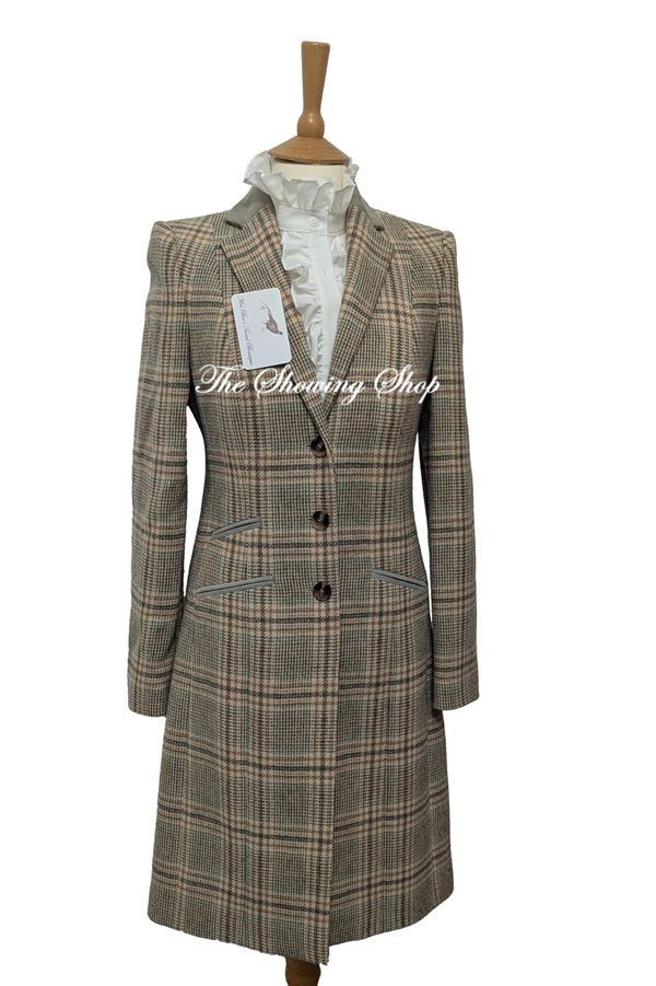 LADIES HELEN MCALINDEN LONG TWEED COAT SIZE 8