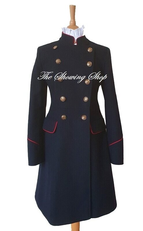 NAVY & RED LEAD REIN COAT DRESS SIZE 10