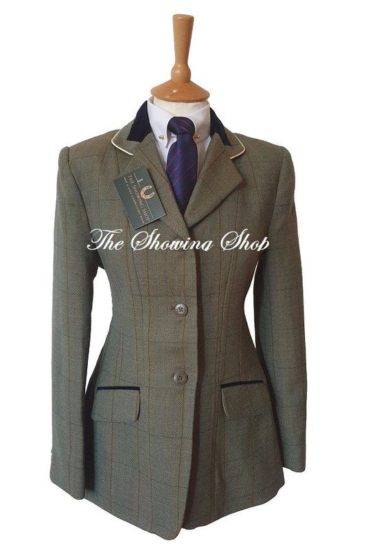 LADIES DUBLIN CAMBRIDGE GREEN TWEED JACKET SIZE 14